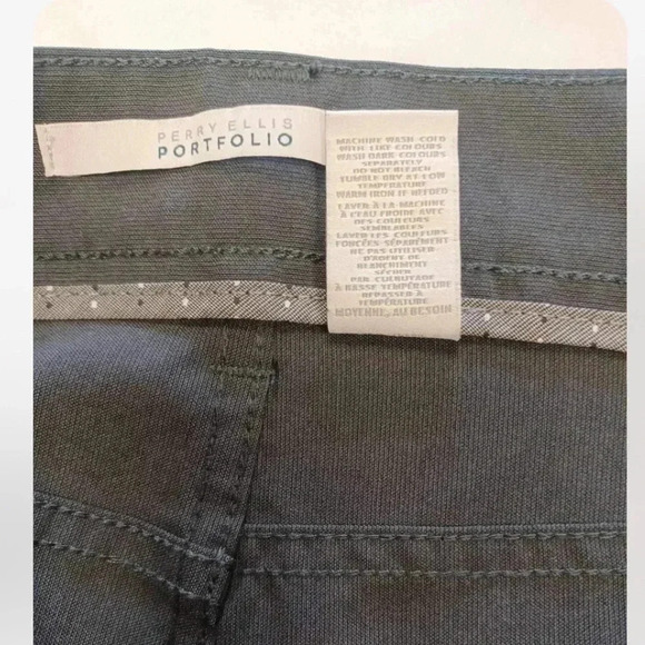 Perry Ellis Portfolio  Grey Dress Pants Trousers Size 32 - Picture 3 of 7